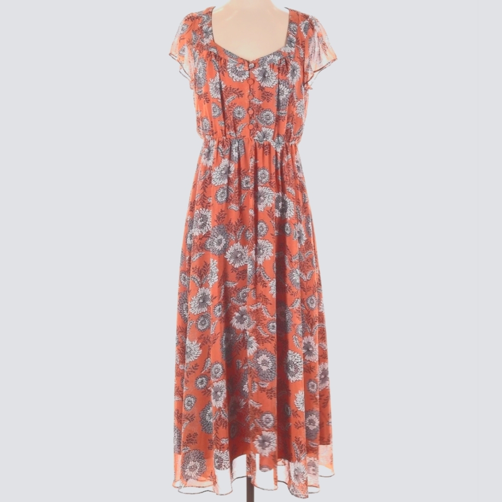 Madewell Floral Midi Dress